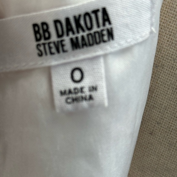 BB Dakota Square Neck Short Sleeve Lace Midi Dress - White - size 0 - Picture 5 of 8